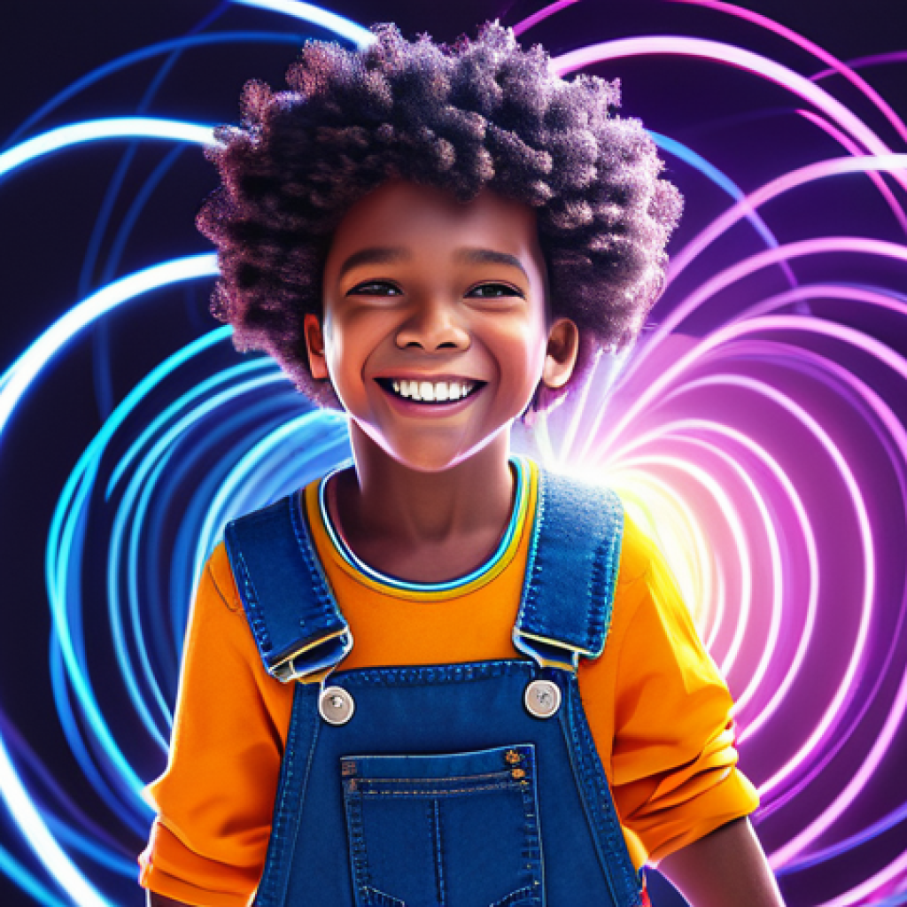 A captivating and vibrant Flashping character, bursting with sparkling energy and positive dynamism, rendered in a highly detailed, colorful animation style. The character features its signature striking color palette and unique aesthetic, surrounded by swirling abstract light trails representing its cheerful and energetic essence. The background is a gradient of luminous, soft colors, evoking a sense of joy and wonder. Professional studio lighting, sharp focus, high-resolution digital art, professional photography, safe for work, appropriate content, fully clothed, family-friendly, perfect anatomy, correct proportions, natural pose, well-formed hands, proper finger count, natural body proportions.
