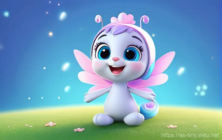 티니핑 애니메이션 시장 점유율 - **Prompt 1: Cheerful Happying Teenieping Character**
    "A cute, adorable, and vibrant 3D animated ...
