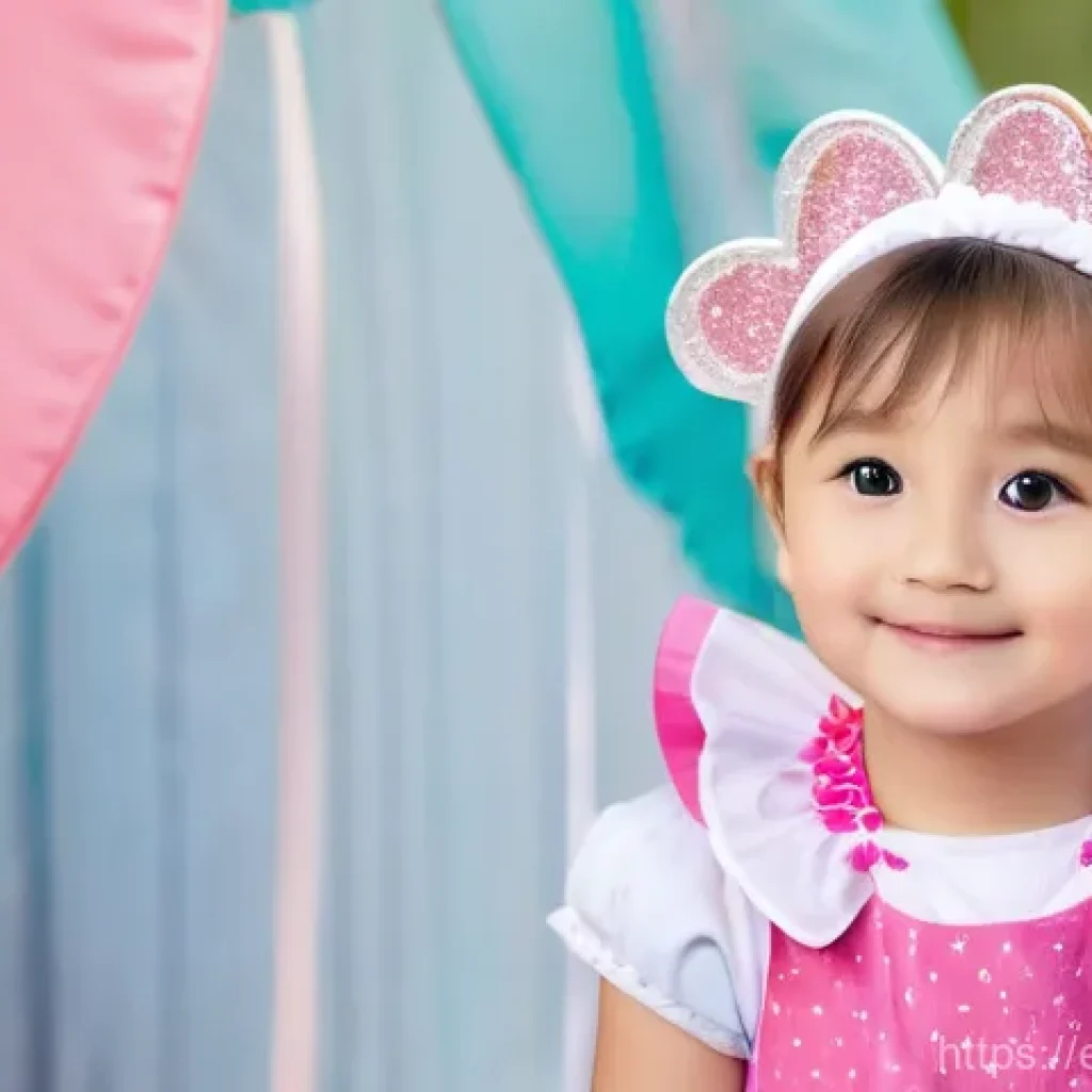 티니핑 팬들의 코스프레 모습 - The Magic of a Homemade Heartsping Cosplay**
"A beaming child, around 7 years old, joyfully posing ...