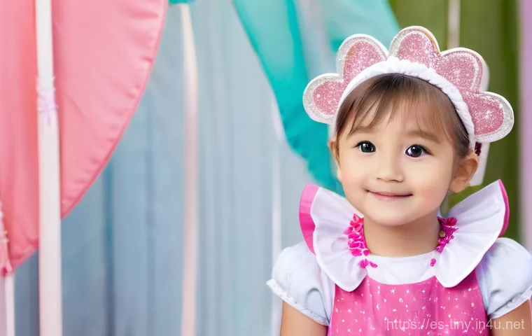 티니핑 팬들의 코스프레 모습 - The Magic of a Homemade Heartsping Cosplay**

"A beaming child, around 7 years old, joyfully posing ...