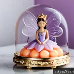 티니핑 한정판 피규어 정보 - Photorealistic premium product photography of a limited-edition magical pastel collectible figurine,...